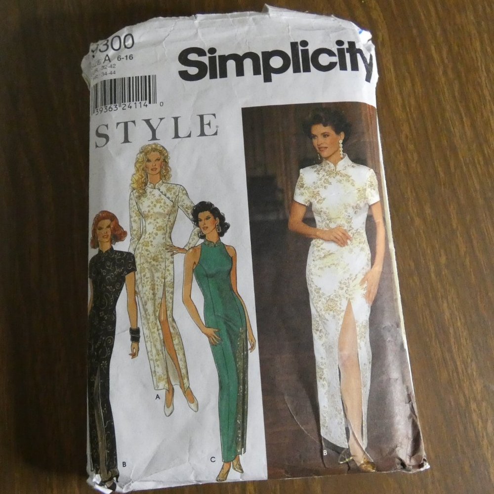Simplicity 9300 Misses Asian Style Dress Pattern Size 6-16